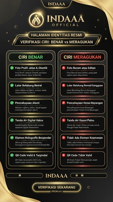 Tampilan kanal resmi indaaa